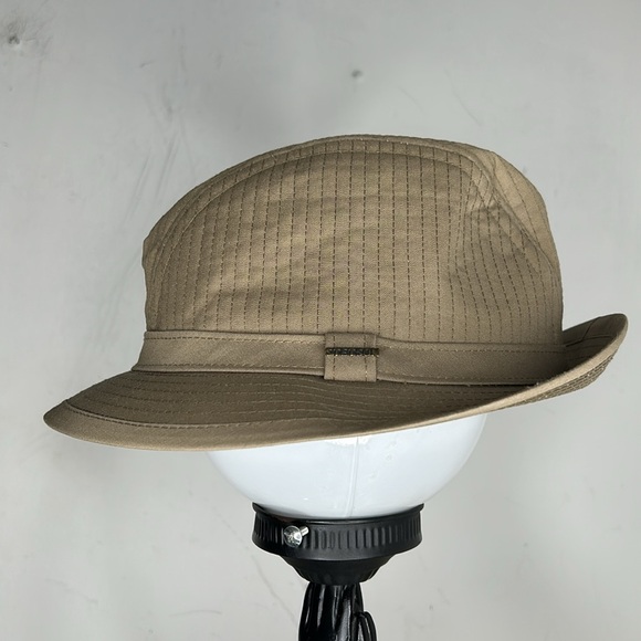 Stetson Equalizer Hat Fedora Mens Sz M British Tan - Picture 4 of 7